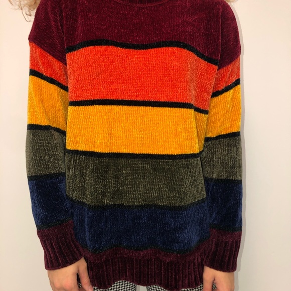 Rainbow color block sweater - Picture 3 of 3